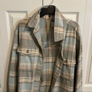 oversized flannel jacket